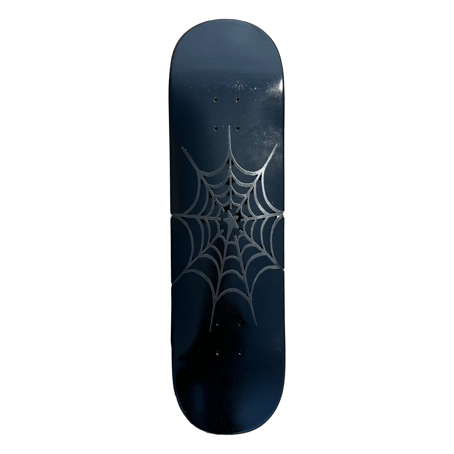 Stardust Spider Web Deck 042 8.5" Gloss Black / Matte Black (Full Cut)