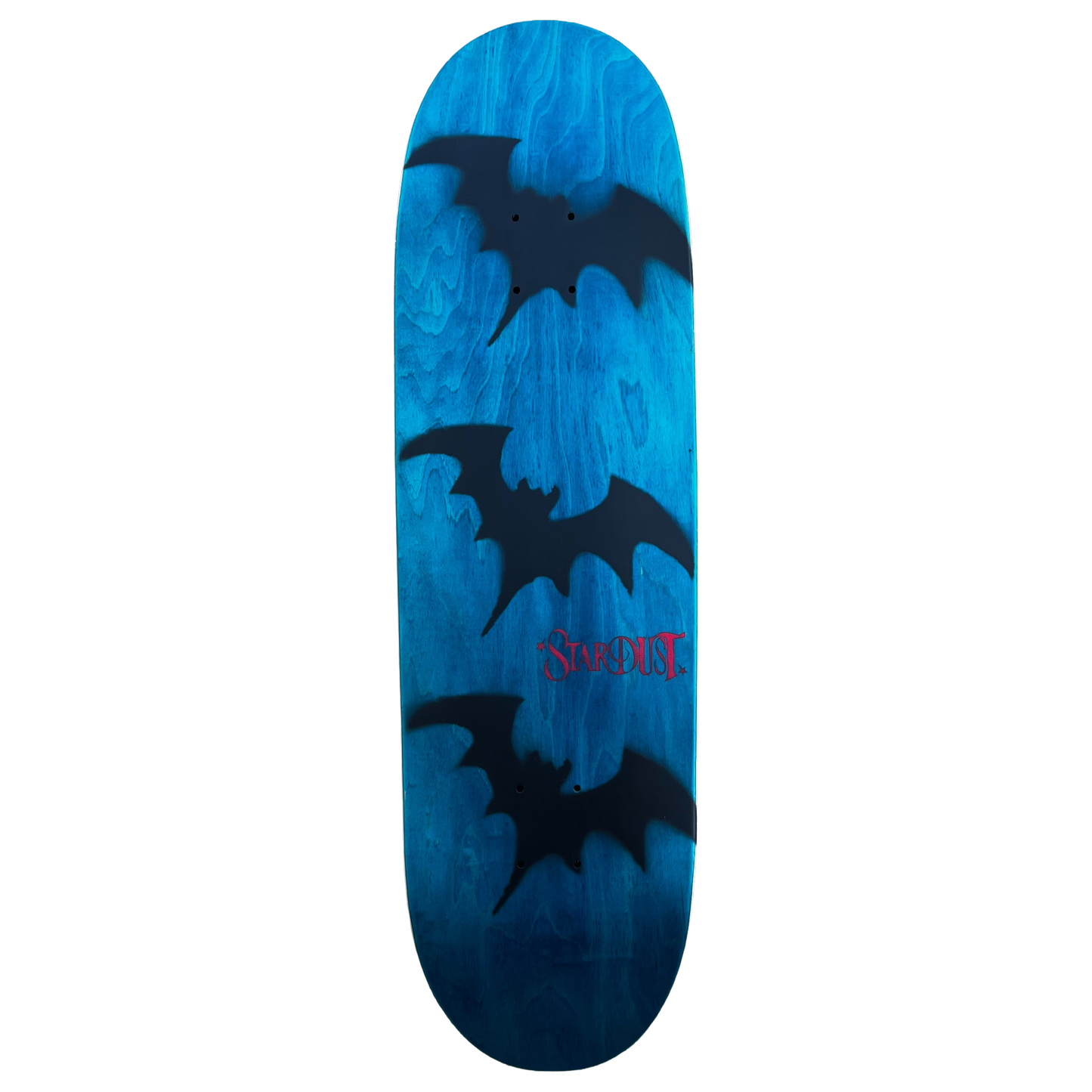 Stardust Tri-Bat Wanderlust Egg Shaped Deck 048 9.0" Blue Veneer / Flat Black / Bright Red