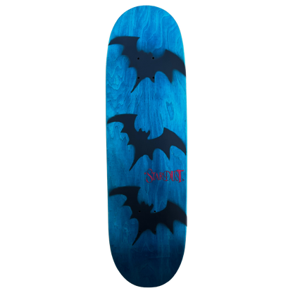 Stardust Tri-Bat Wanderlust Egg Shaped Deck 048 9.0" Blue Veneer / Flat Black / Bright Red