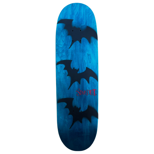 Stardust Tri-Bat Wanderlust Egg Shaped Deck 048 9.0" Blue Veneer / Flat Black / Bright Red