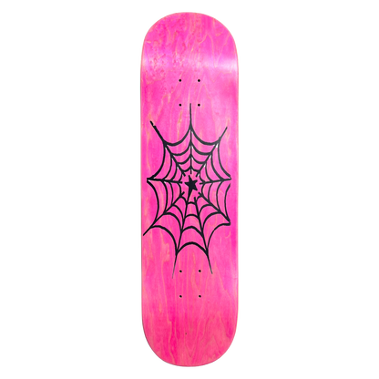 Stardust Spider Web Deck 042 8.5" Pink Veneer / Matte Black (Full Cut)