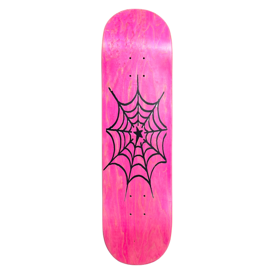 Stardust Spider Web Deck 042 8.5" Pink Veneer / Matte Black (Full Cut)