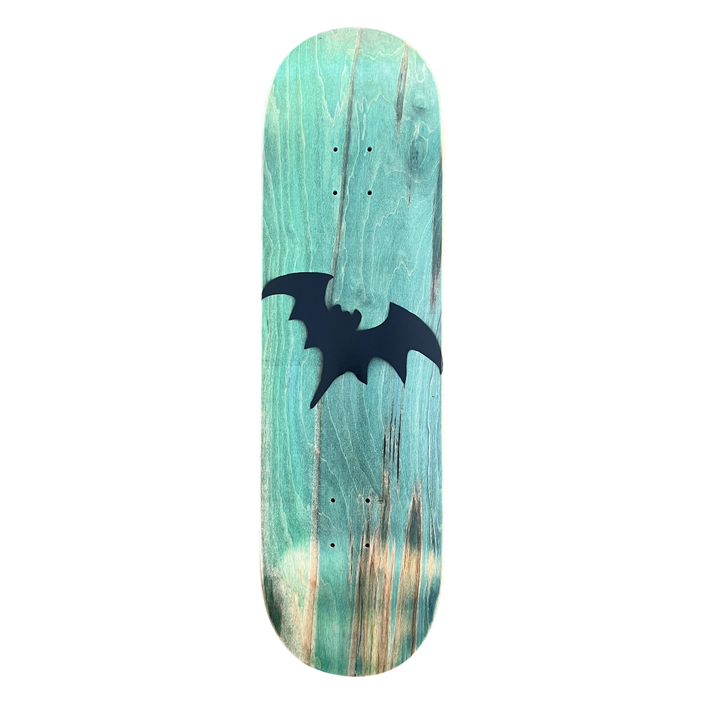 Stardust Green Wash / Satin Black Bat Deck 041 8.75" (Standard Cut)