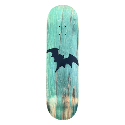 Stardust Green Wash / Satin Black Bat Deck 041 8.75" (Standard Cut)