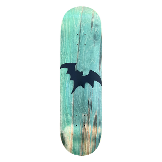 Stardust Green Wash / Satin Black Bat Deck 041 8.75" (Standard Cut)