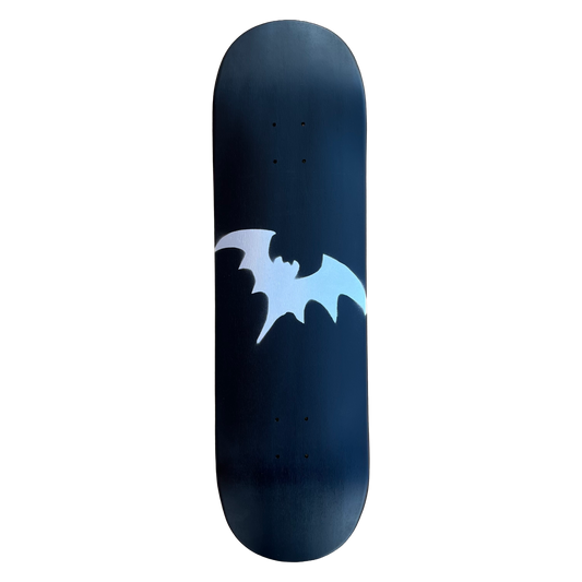 Stardust Matte Black / Metallic Silver Bat Deck 041 8.75" (Standard Cut)