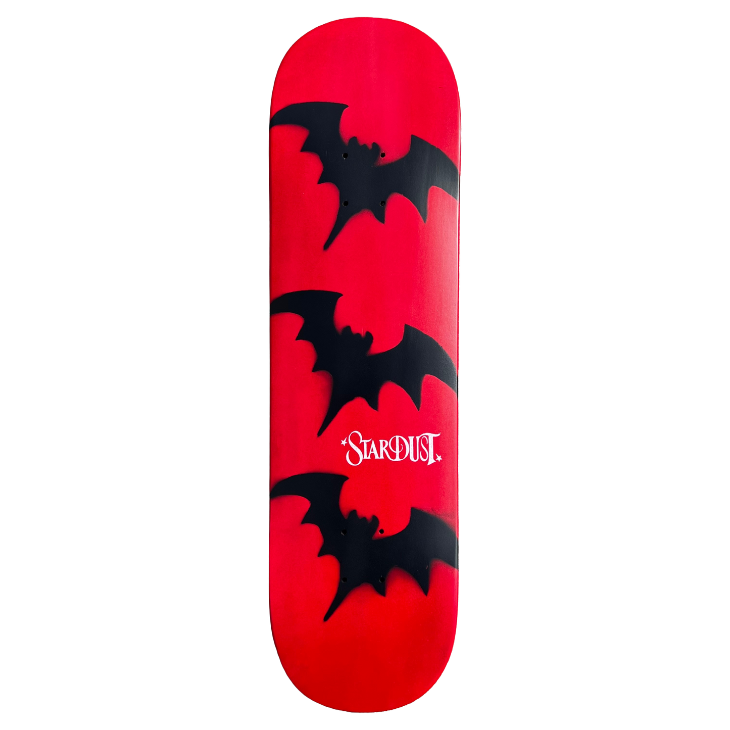 Stardust Tri-Bat Wanderlust Deck 048 8.375" (Full Cut) Bright Red / Flat Black / White