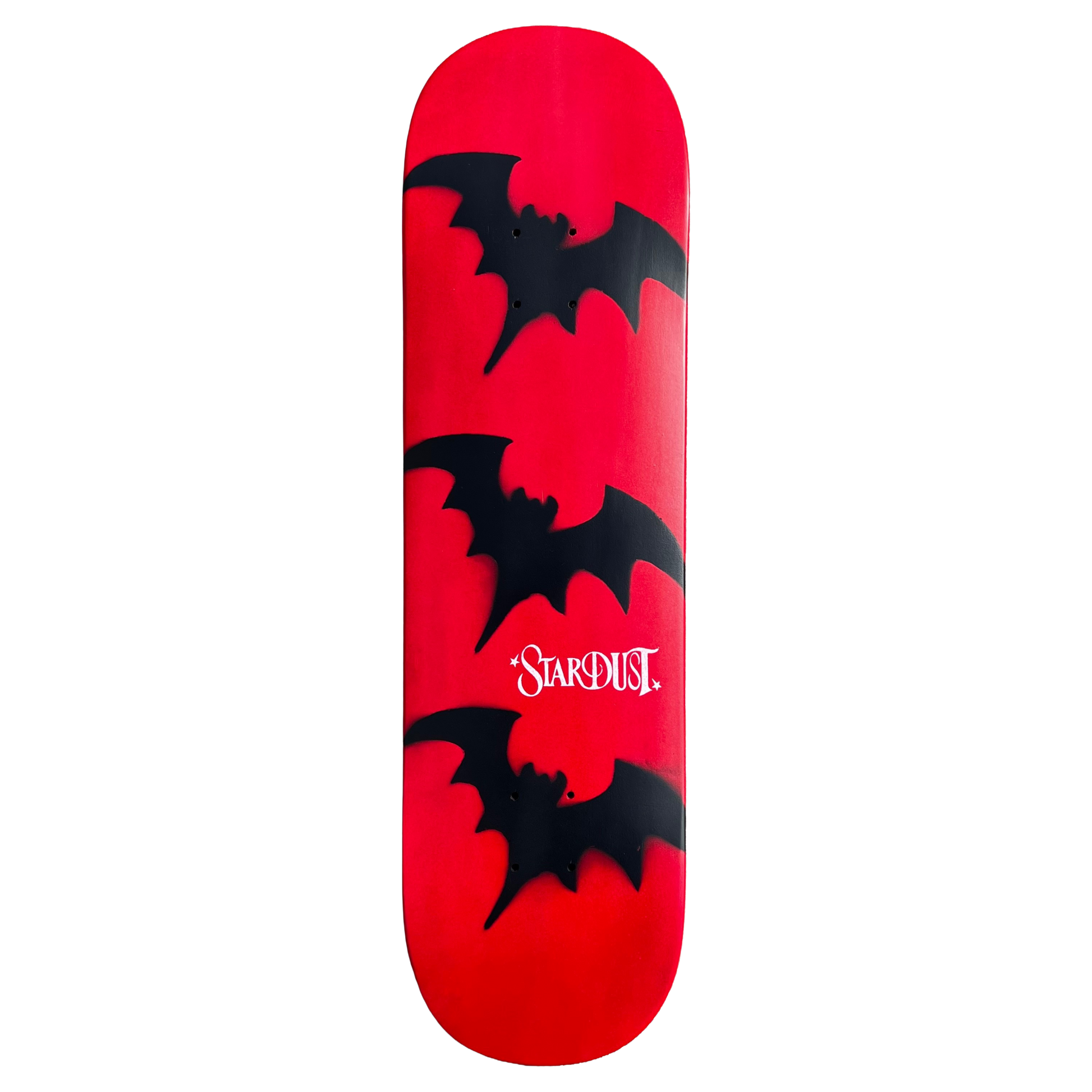 Stardust Tri-Bat Wanderlust Deck 048 8.375" (Full Cut) Bright Red / Flat Black / White