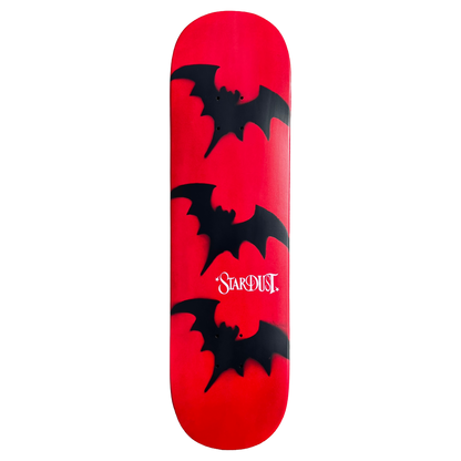 Stardust Tri-Bat Wanderlust Deck 048 8.375" (Full Cut) Bright Red / Flat Black / White