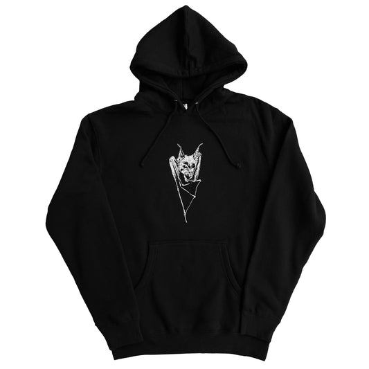 Stardust Skate Shop Gothic Bat Heavyweight Hoody 046 Black / White