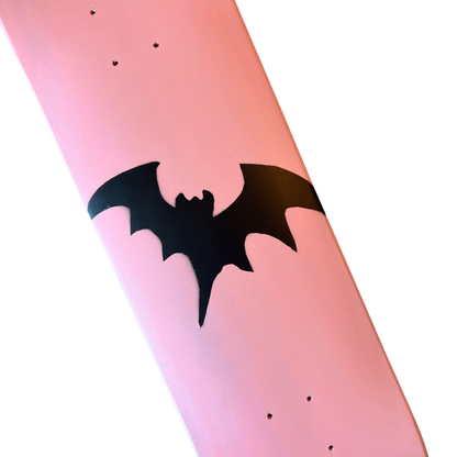 Stardust Soft Pink / Matte Black Bat Deck 041 8.375" (Full Cut)