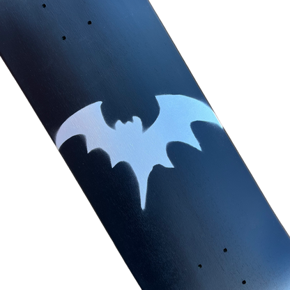 Stardust Matte Black / Metallic Silver Bat Deck 041 8.75" (Standard Cut)
