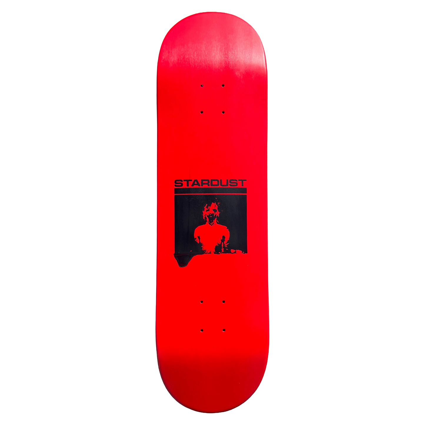 Stardust "Mask" Deck 023 8.5" Full Bright Red / Matte Black (Standard Cut)