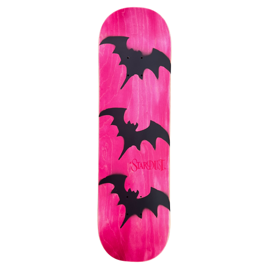 Stardust Tri-Bat Wanderlust Deck 048 8.75" (Full Cut) Pink Veneer / Flat Black / Bright Red