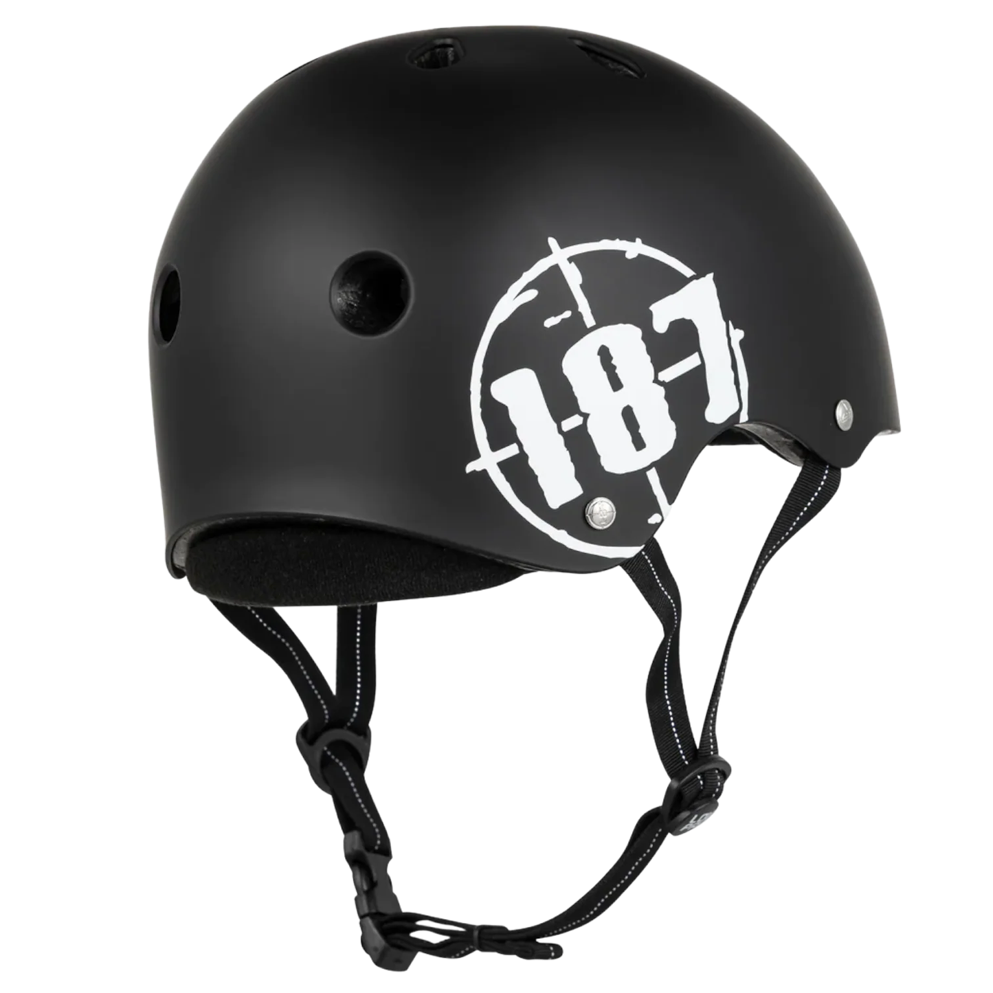 187 Killer Pads Low Pro Certified Skate Helmet Matte Black