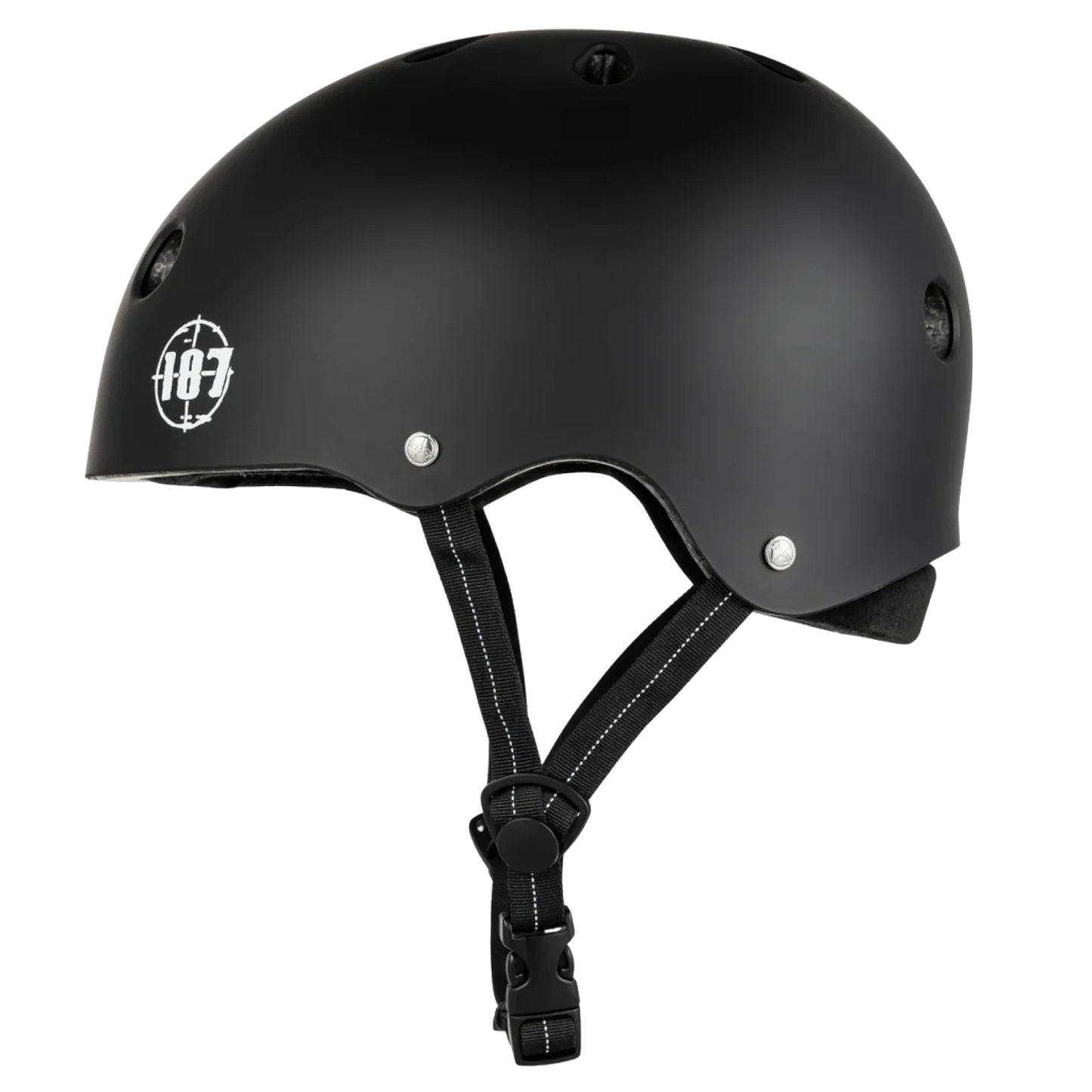 187 Killer Pads Low Pro Certified Skate Helmet Matte Black