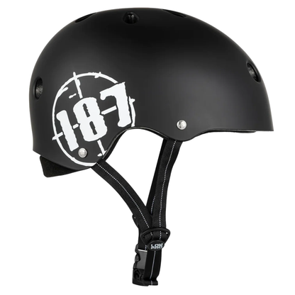 187 Killer Pads Low Pro Certified Skate Helmet Matte Black