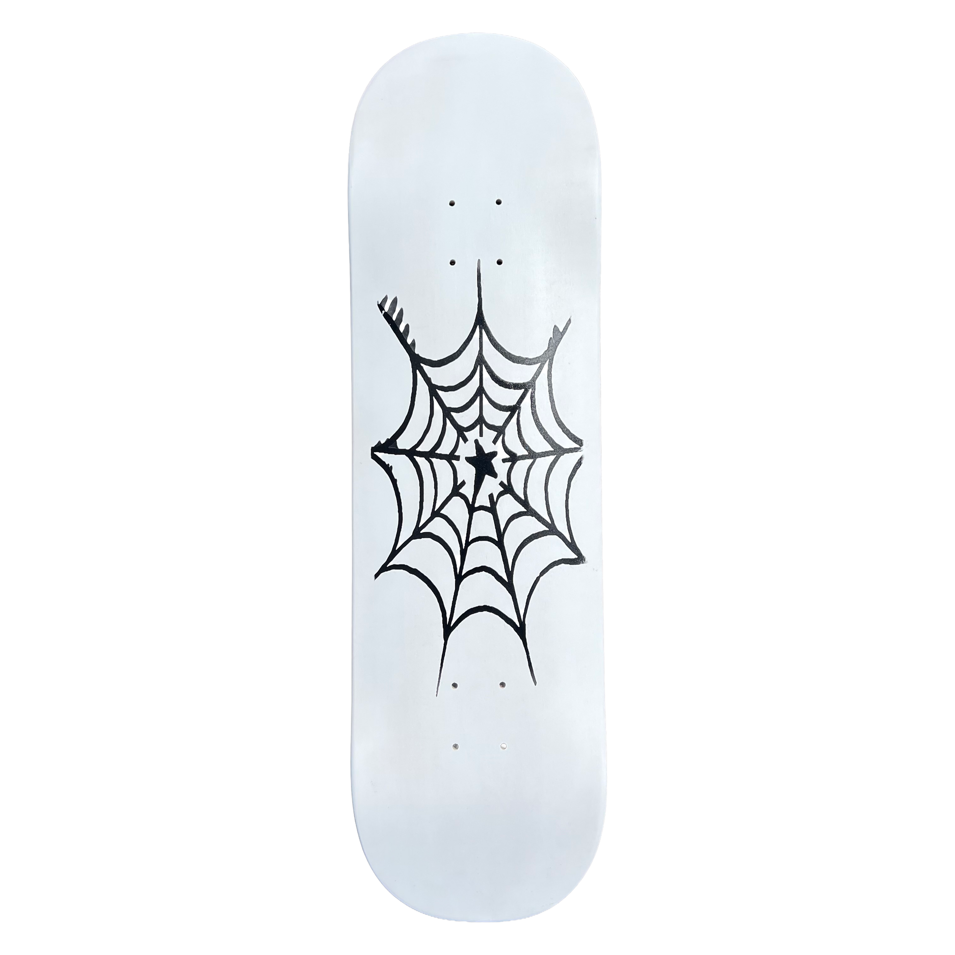 Stardust Spider Web Deck 042 8.75" Full Matte White / Matte Black (Full Cut)