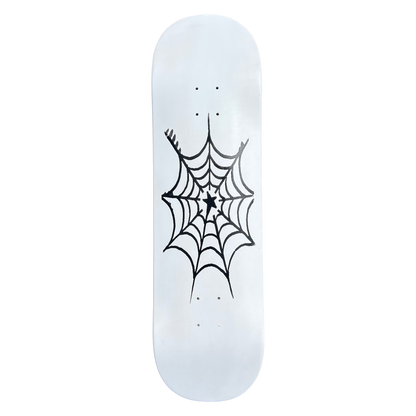 Stardust Spider Web Deck 042 8.75" Full Matte White / Matte Black (Full Cut)