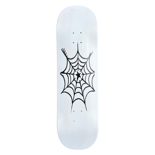 Stardust Spider Web Deck 042 8.75" Full Matte White / Matte Black (Full Cut)