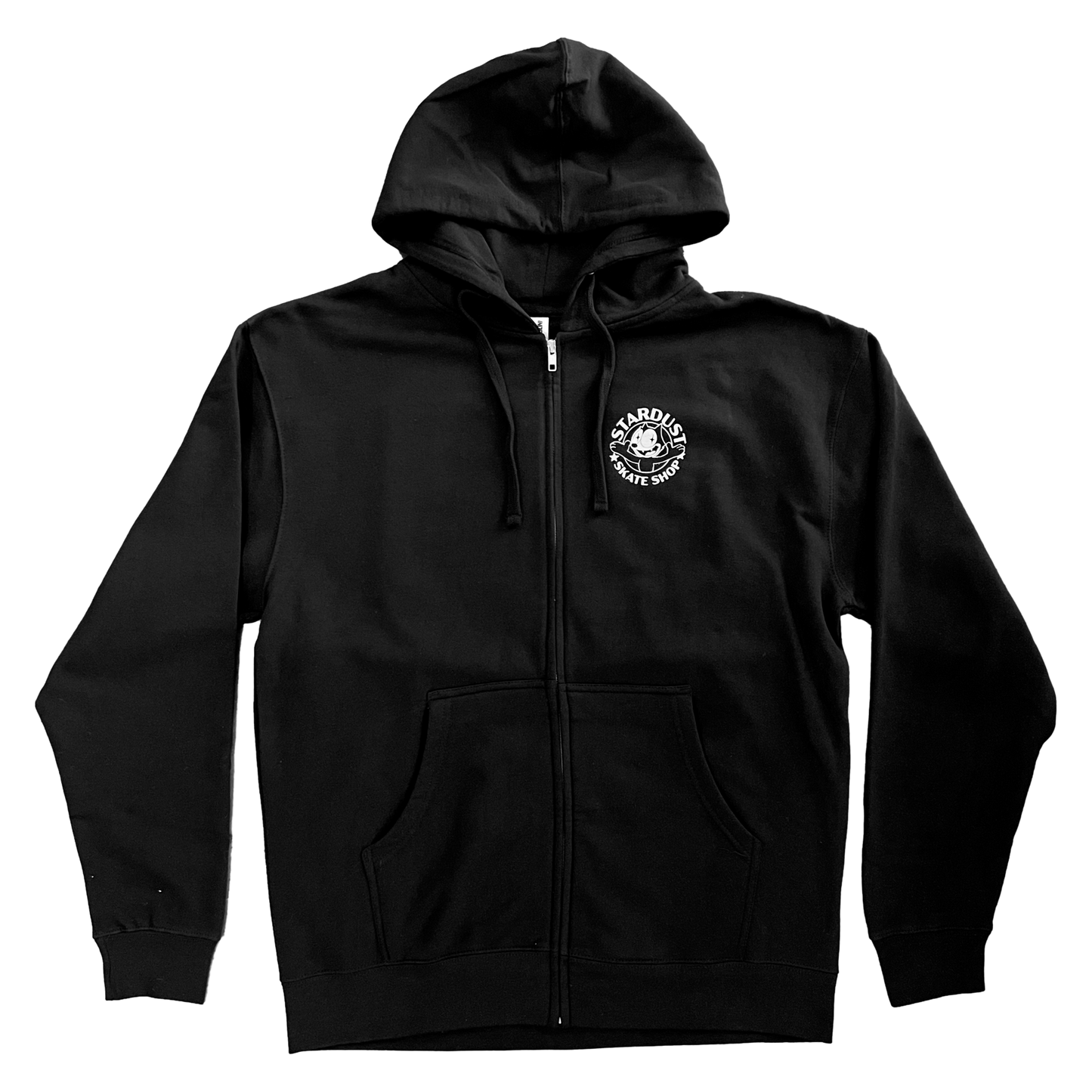 Stardust Skate Shop Felix Full Zip Up Hoody 012 Black / White