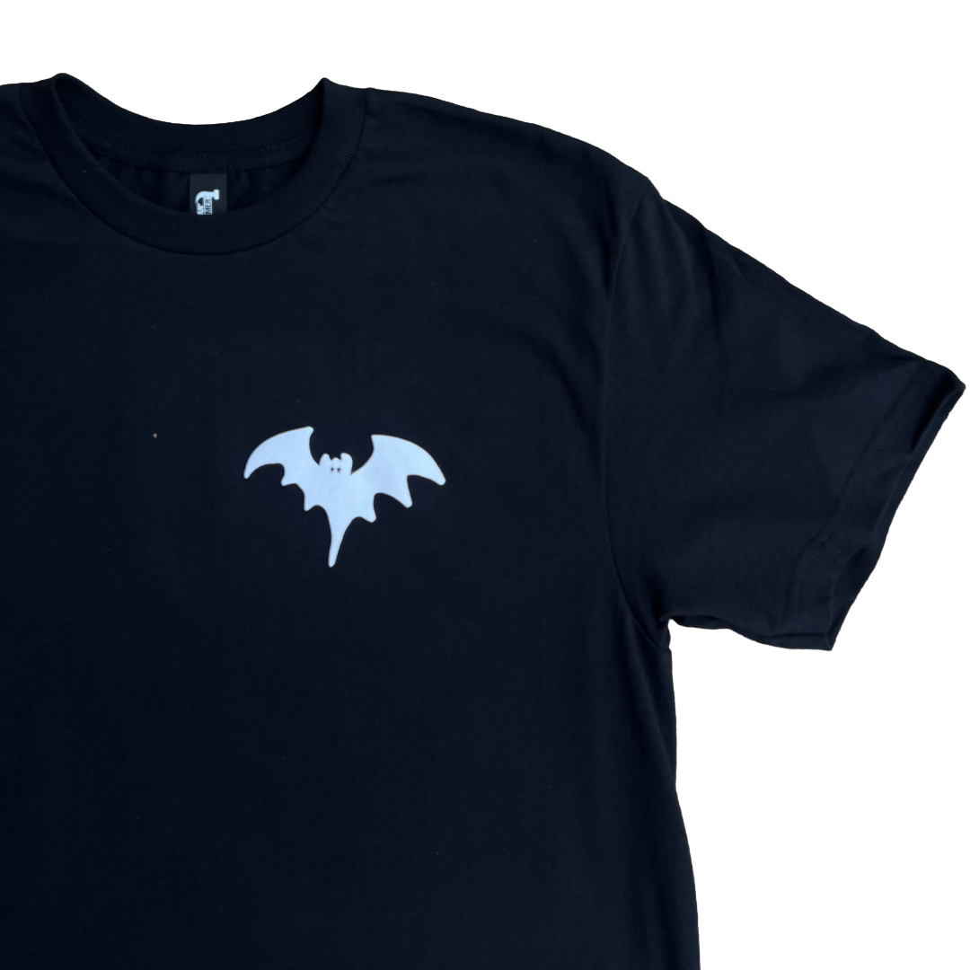Stardust Skate Shop Bat Tee 041 Black / White