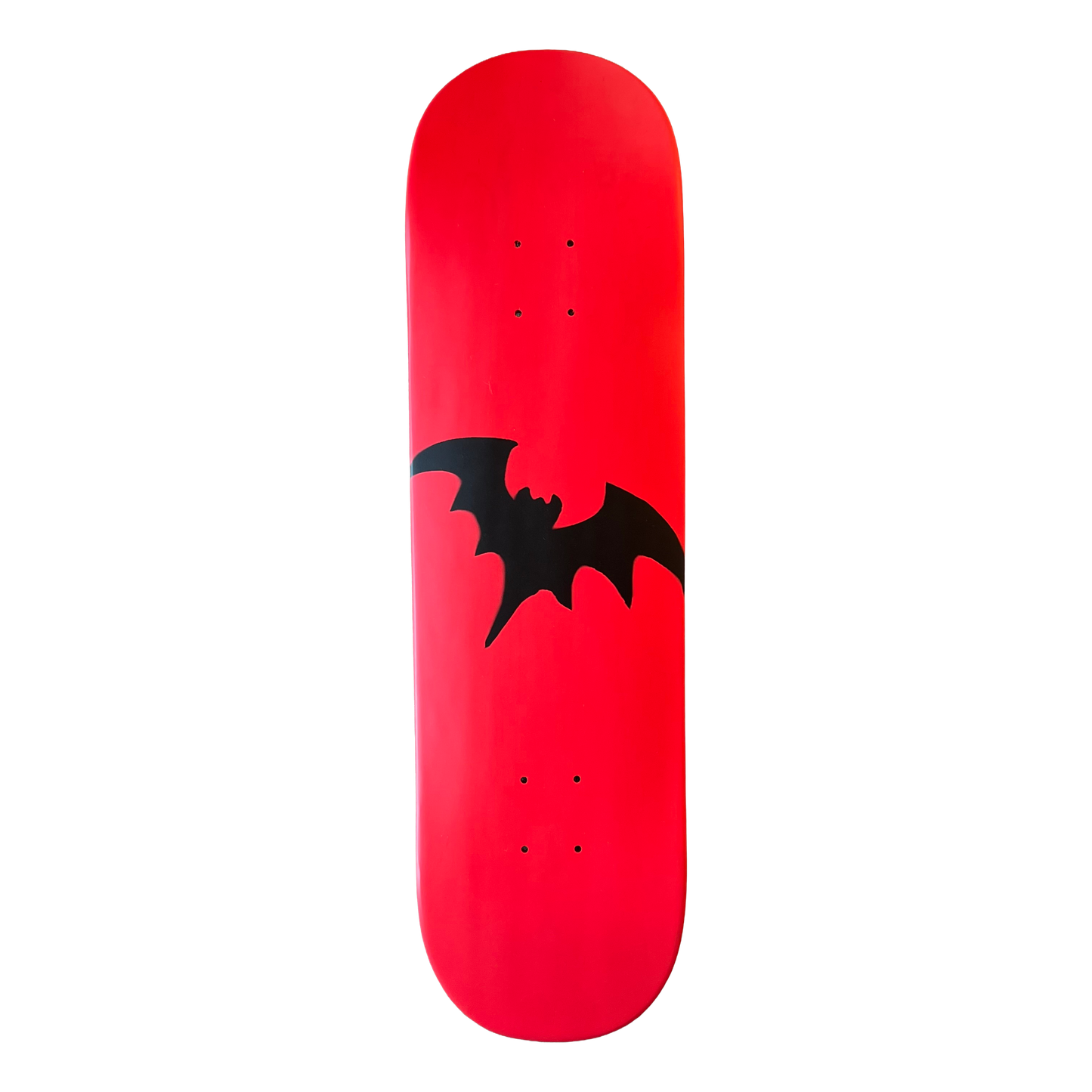 Stardust Full Bright Red / Matte Black Bat Deck 041 8.5" (Full Cut)