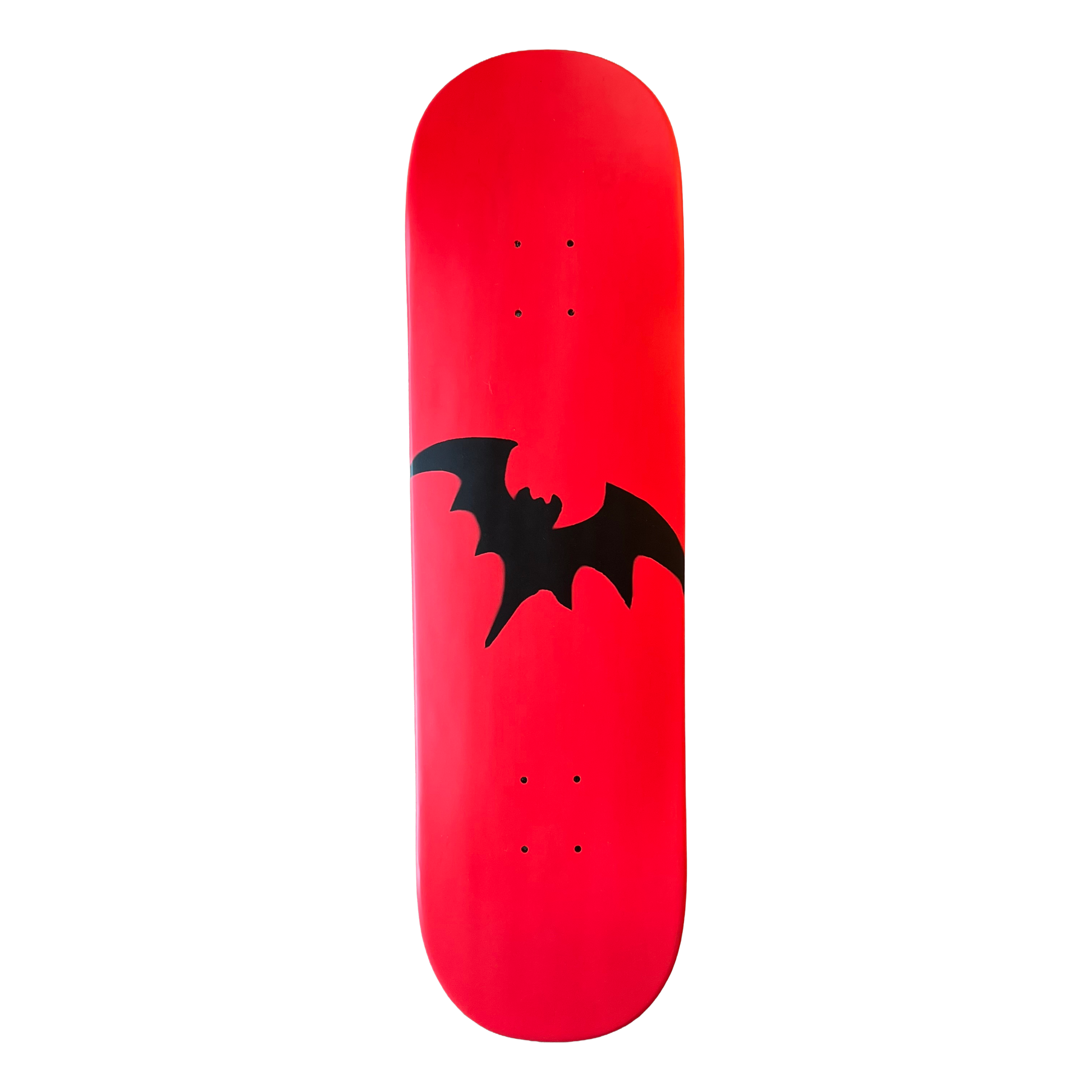 Stardust Full Bright Red / Matte Black Bat Deck 041 8.5" (Full Cut)