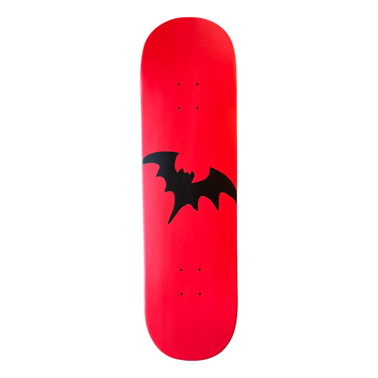 Stardust Full Bright Red / Matte Black Bat Deck 041 8.5" (Full Cut)