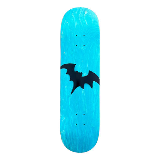 Stardust Blue / Satin Black Bat Deck 041 8.375" (Standard Cut)