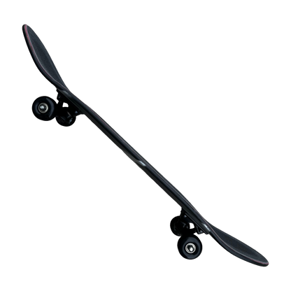 Stardust Skate Shop Tri-Bat Wanderlust Full Size Pre-Built Complete Entry Level Skateboard 8.25" x 32.0" Flat Black / Metallic Silver / Purple Shimmer
