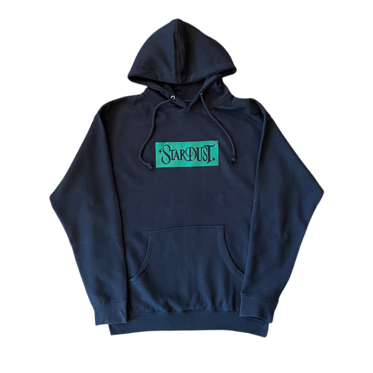 Stardust Skate Shop Wanderlust Box Heavyweight Hoody 029 Black / Kelly Green
