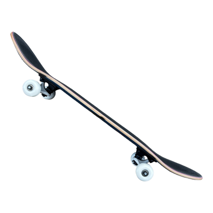 Stardust Skate Shop Tri-Bat Wanderlust Full Size Pre-Built Complete Entry Level Skateboard 8.25" x 32.0" Blue Veneer / Flat Black / Bright Red