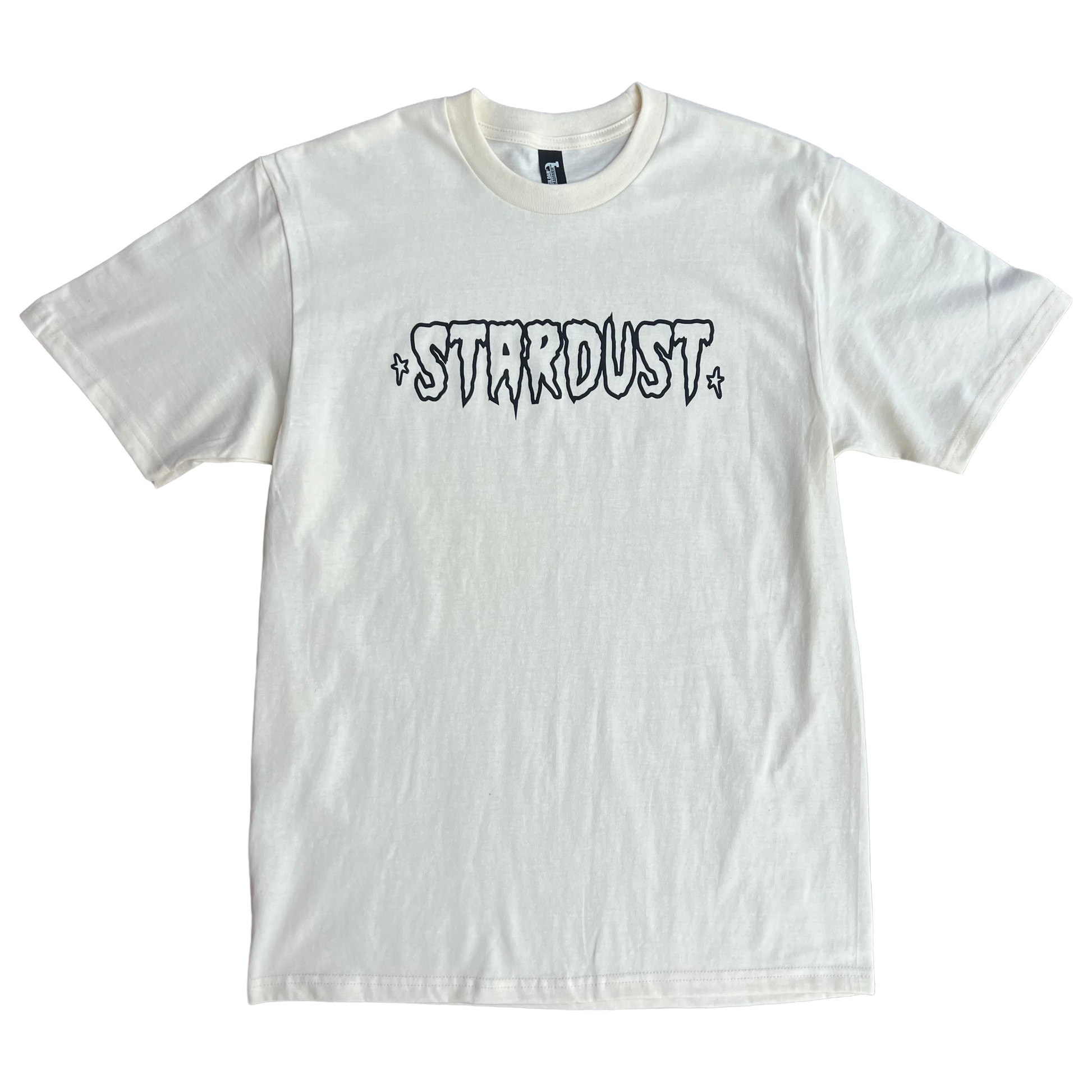 Stardust Skate Shop Cramps Text Tee 044 Off White / Black