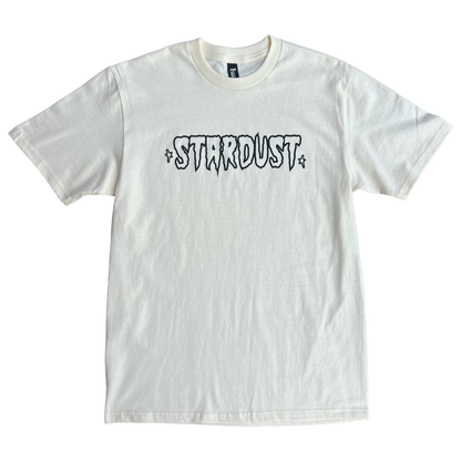 Stardust Skate Shop Cramps Text Tee 044 Off White / Black