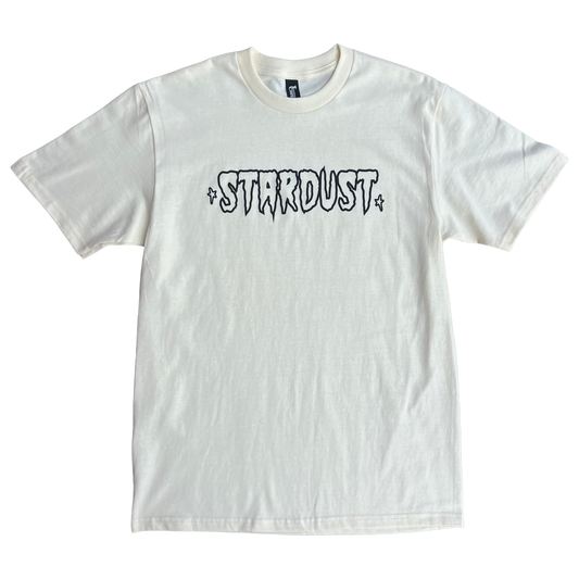 Stardust Skate Shop Cramps Text Tee 044 Off White / Black