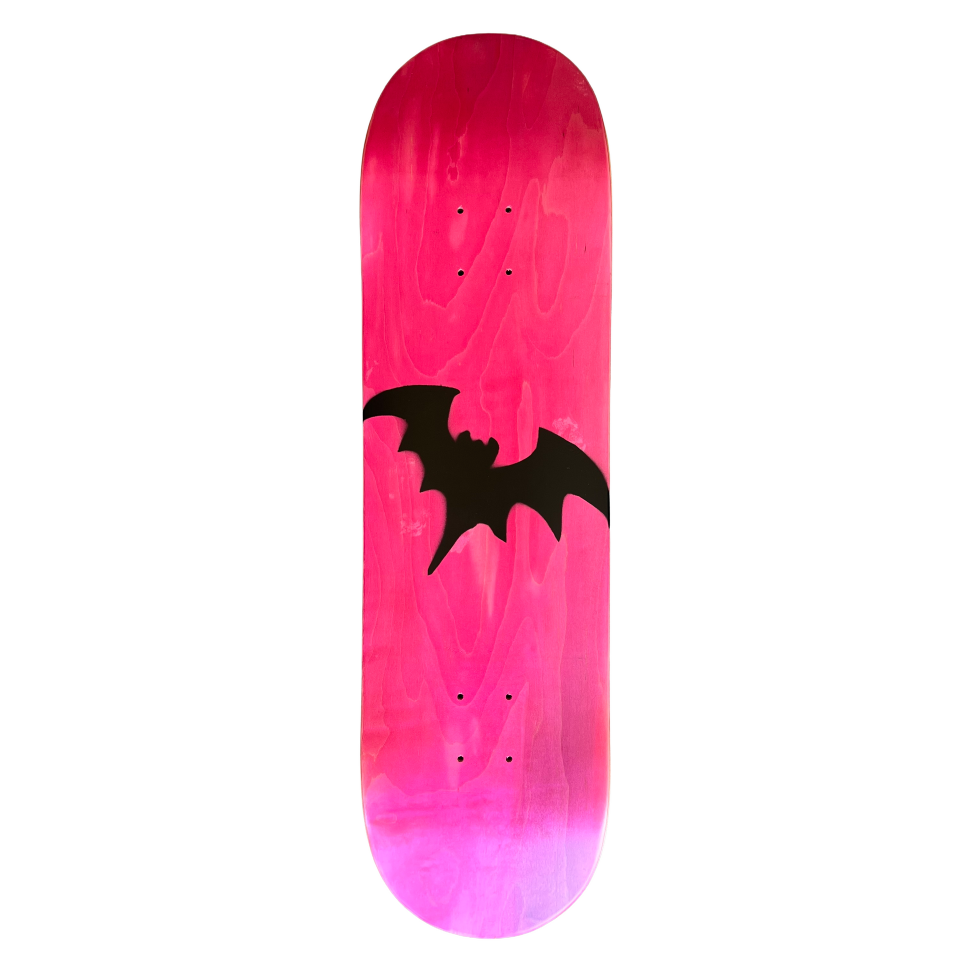 Stardust Pink Veneer / Matte Black Bat Deck 041 8.5" (Standard Cut)