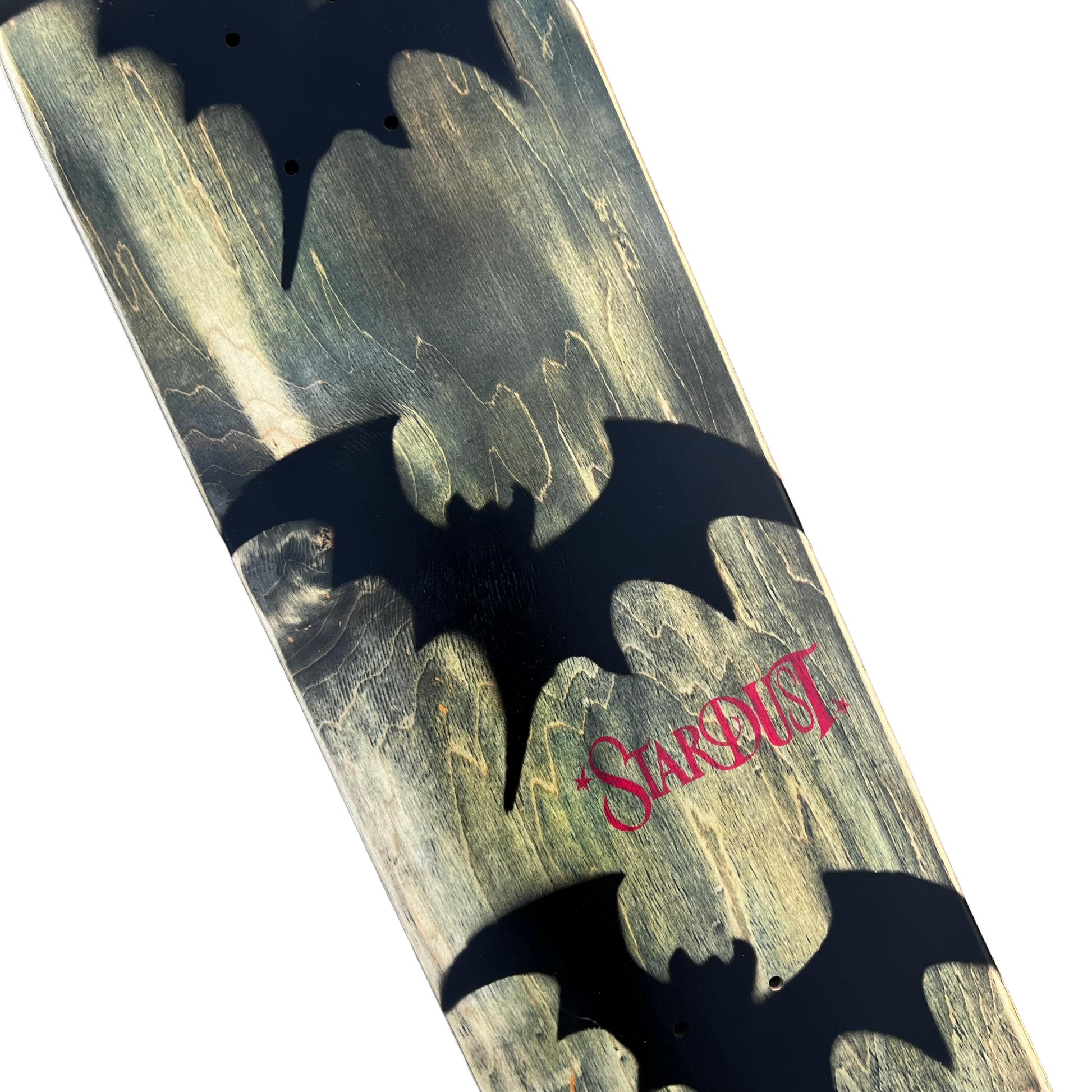 Stardust Tri-Bat Wanderlust Deck 048 8.375" (Full Cut) Earthy Veneer / Flat Black / Bright Red