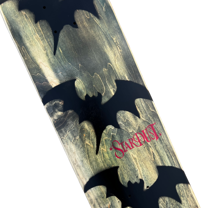Stardust Tri-Bat Wanderlust Deck 048 8.375" (Full Cut) Earthy Veneer / Flat Black / Bright Red