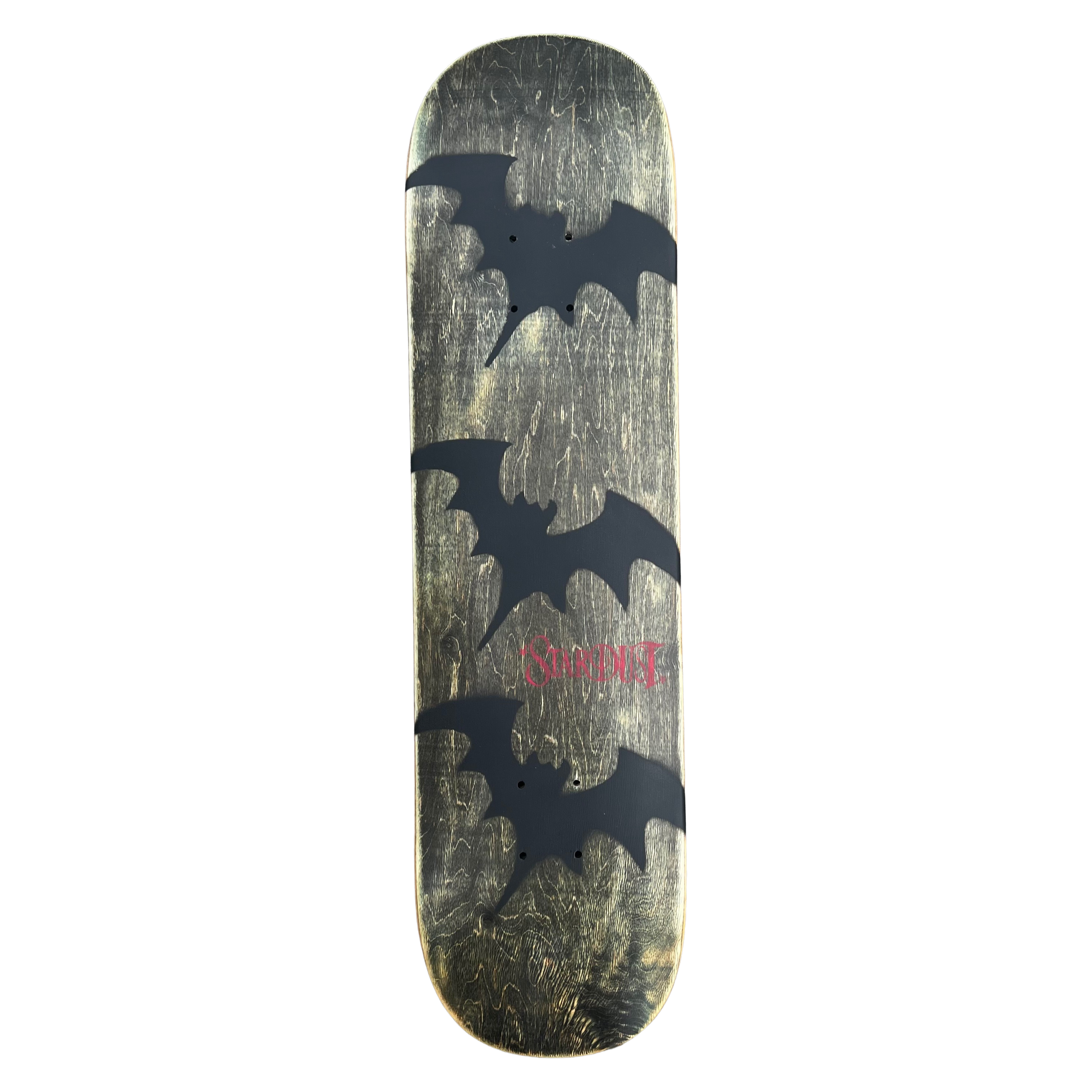 Stardust Tri-Bat Wanderlust Deck 048 8.0" (Full Cut) Earthy Veneer / Flat Black / Bright Red