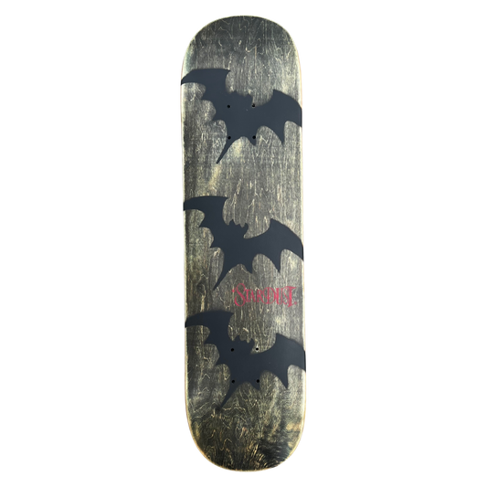 Stardust Tri-Bat Wanderlust Deck 048 8.0" (Full Cut) Earthy Veneer / Flat Black / Bright Red
