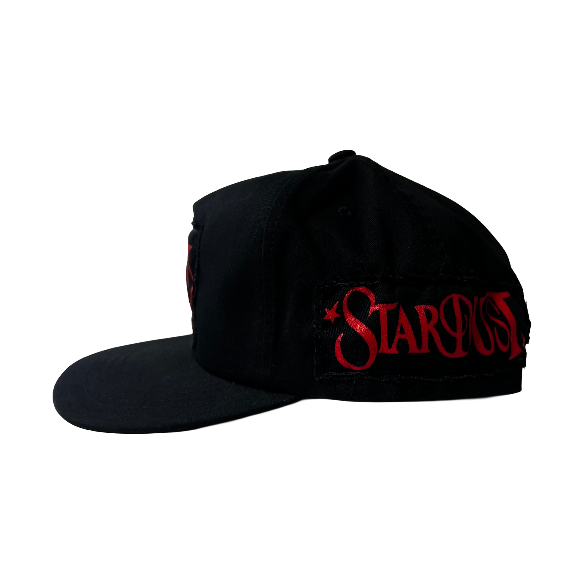 Stardust Patch Mash Ups Snapback Hat Wanderlust Lettermark 022.2 & Wanderlust II 022 Black / Bright Red