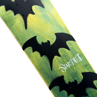 Stardust Tri-Bat Wanderlust Deck 048 8.375" (Full Cut) Green Veneer / Flat Black / White