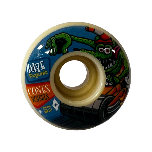 Cones Wheels Dave Begonis Dave's Monster Wheels 53mm 101a Demolition Pro Formula Classic Shape White