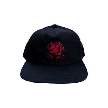 Stardust Patch Mash Ups Snapback Hat Felix 012 & Wanderlust II 022 Black / Bright Red