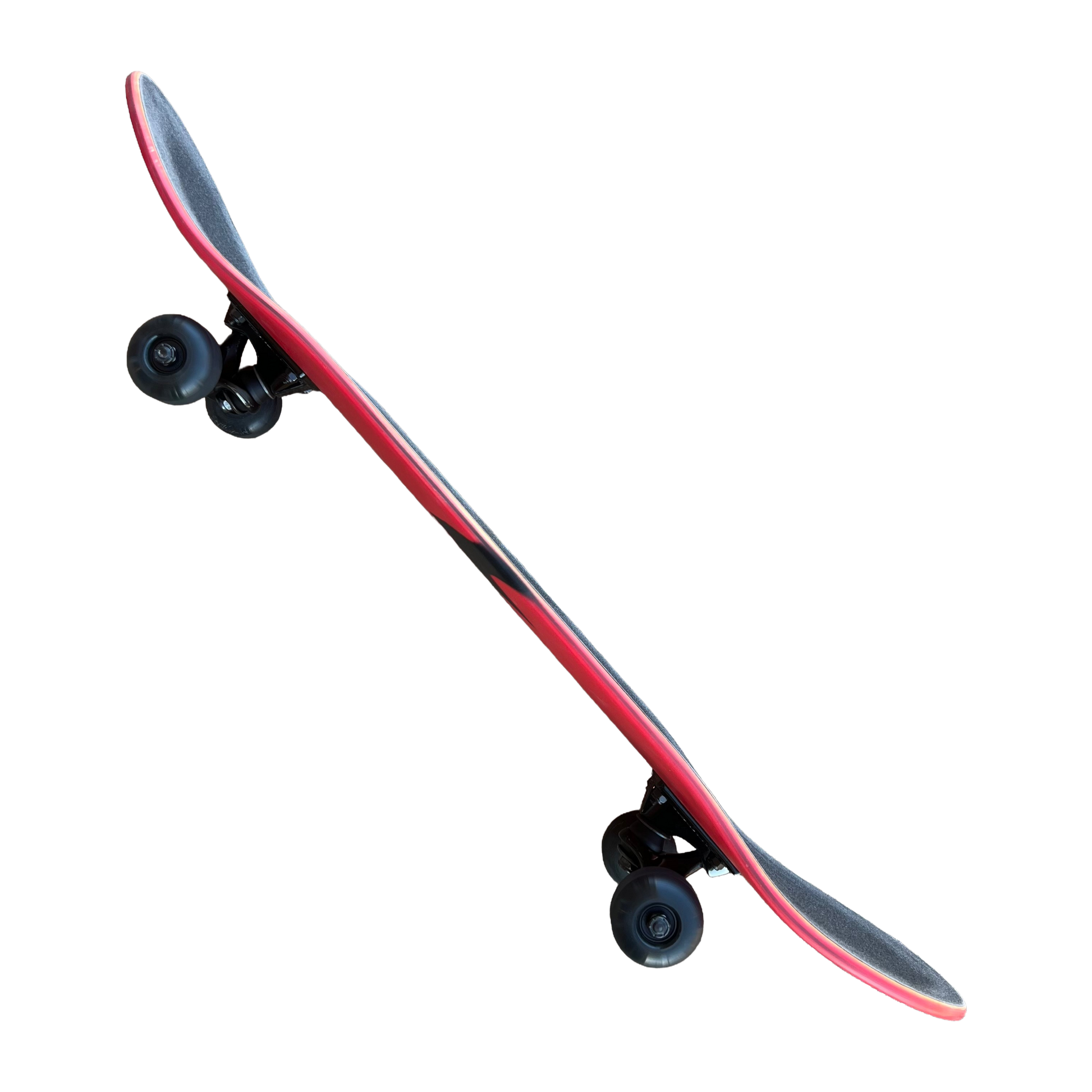 Stardust Skate Shop Bright Red / Matte Black Bat 041 Pre-Built Complete Entry Level Skateboard 8.0" x 31.7"