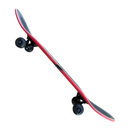 Stardust Skate Shop Bright Red / Matte Black Bat 041 Pre-Built Complete Entry Level Skateboard 8.0" x 31.7"