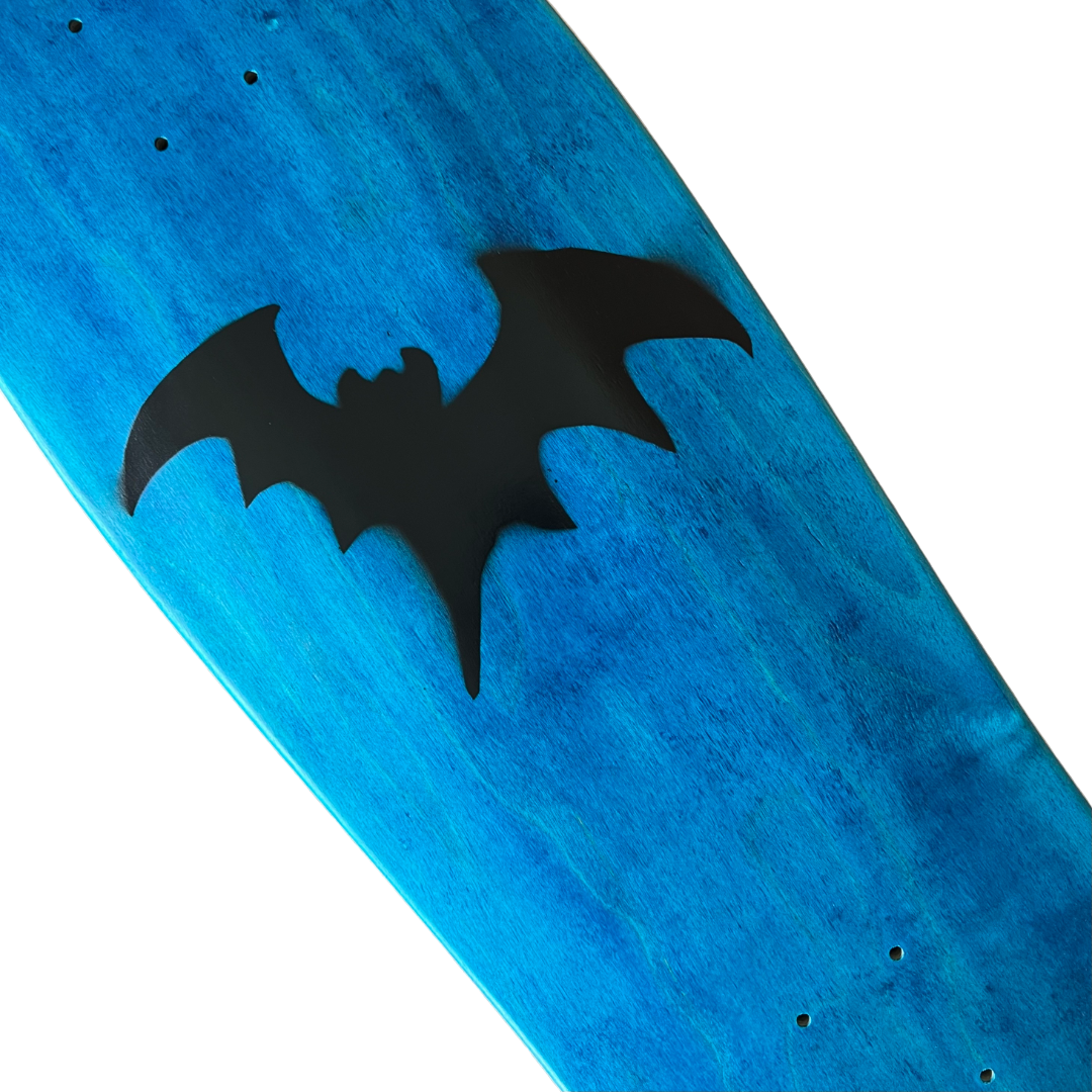 Stardust Blue / Matte Black Bat 041 Old School Shaped Deck 10.0"
