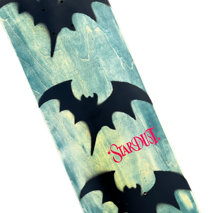 Stardust Tri-Bat Wanderlust Deck 048 8.75" (Full Cut) Teal Veneer / Flat Black / Bright Red