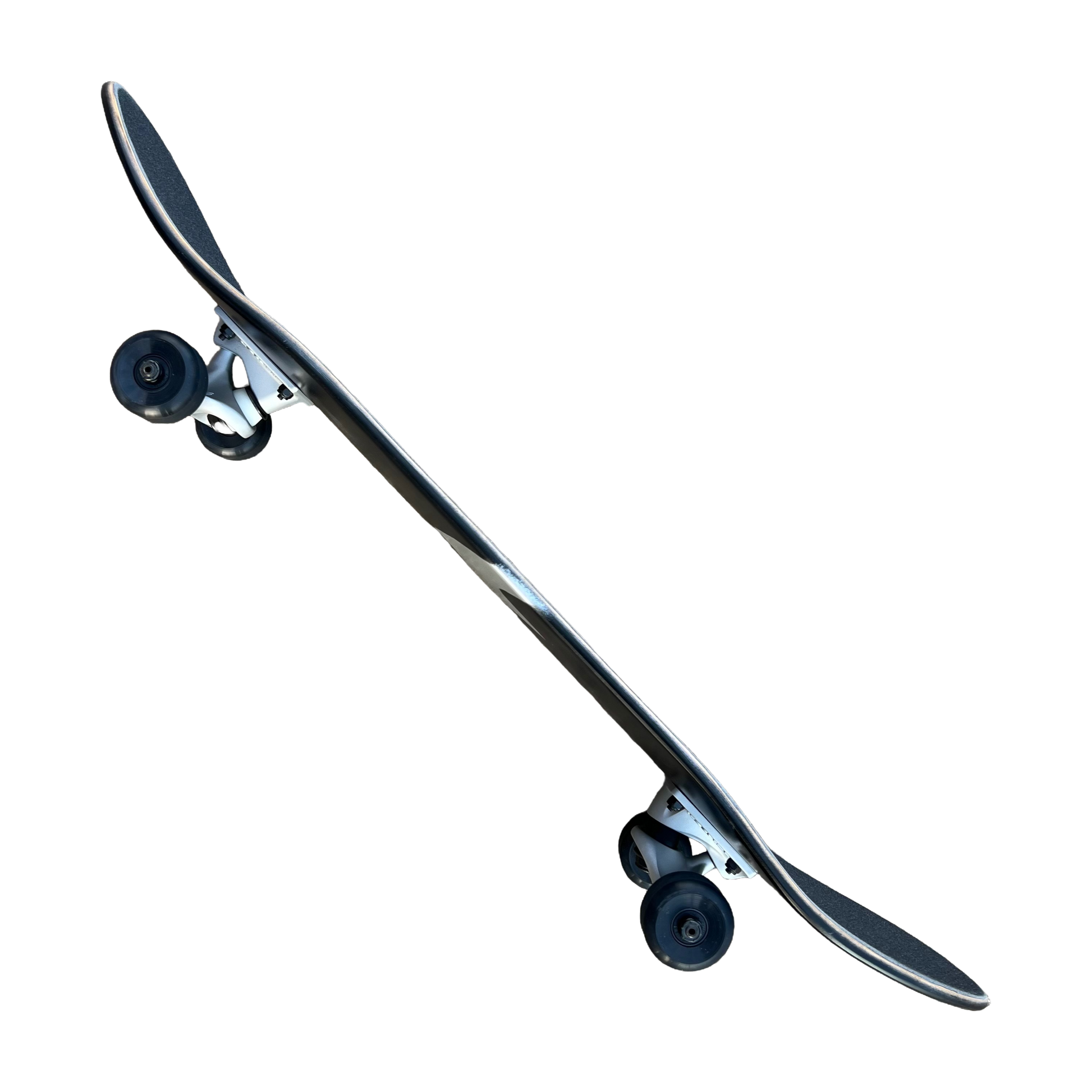 Stardust Skate Shop Matte Black / Metallic Silver Bat 041 Pre-Built Complete Entry Level Skateboard 8.0" x 31.7"